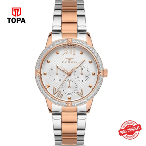 Topa Ferro-FLM40096A-E-Metal-Band-Women-Watch - Product Image 1