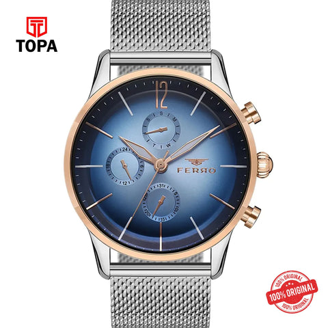 Topa Ferro-FM11039C-E3-Mesh-Band-Men-Watch - Product Image 1