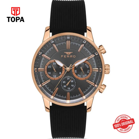 Topa Ferro-FM11150D-R4-Rubber-Band-Men-Watch - Product Image 1