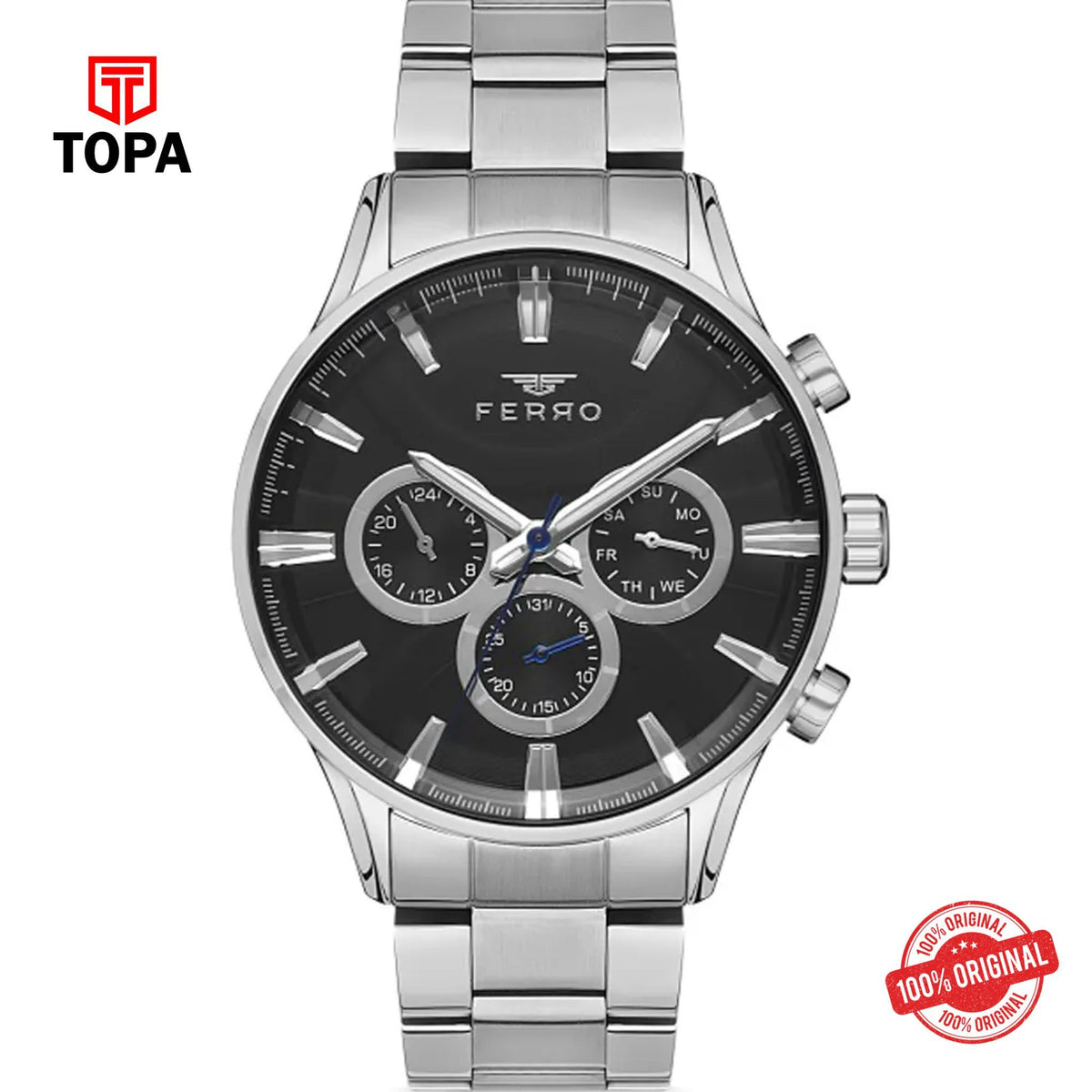 Topa Ferro-FM11180A-A2-Metal-Band-Men-Watch - Product Image 1