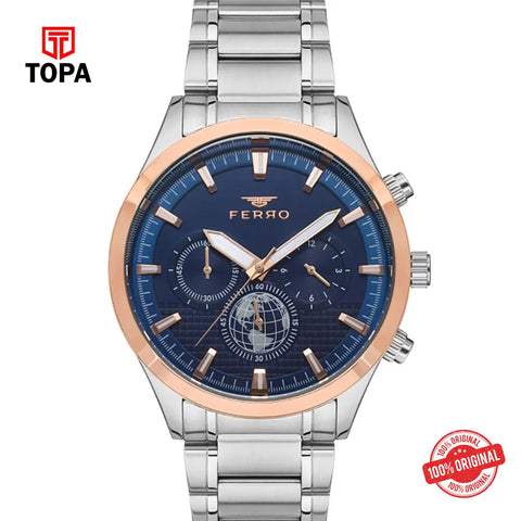 Topa Ferro-FM11215A-E3-Metal-Band-Men-Watch - Product Image 1