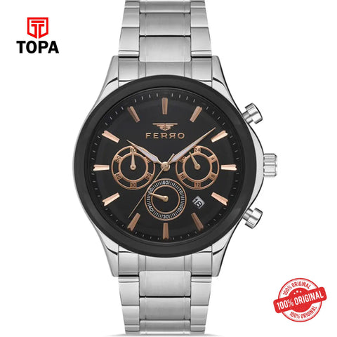 Topa Ferro-FM11367A-J2-Metal-Band-Men-Watch - Product Image 1