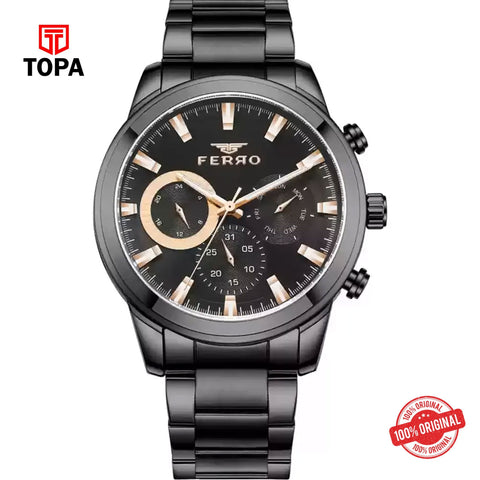 Topa Ferro-FM11370A-G-Metal-Band-Men-Watch - Product Image 1