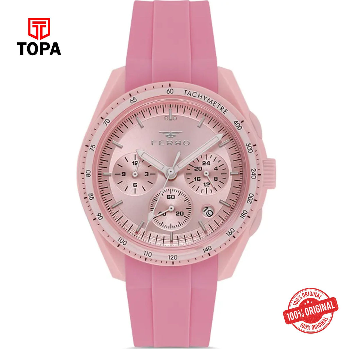 Topa Ferro-FM11401D-ZO-Rubber-Band-Men-Watch - Product Image 1
