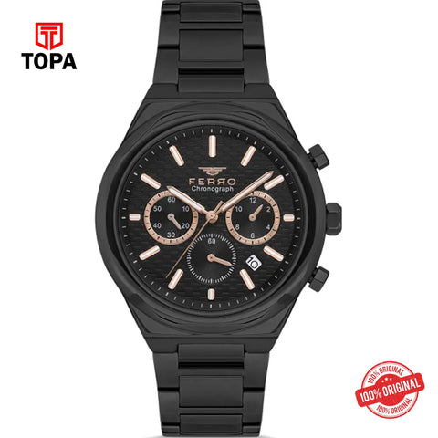 Topa Ferro-FM11458A-G-Metal-Band-Men-Watch - Product Image 1