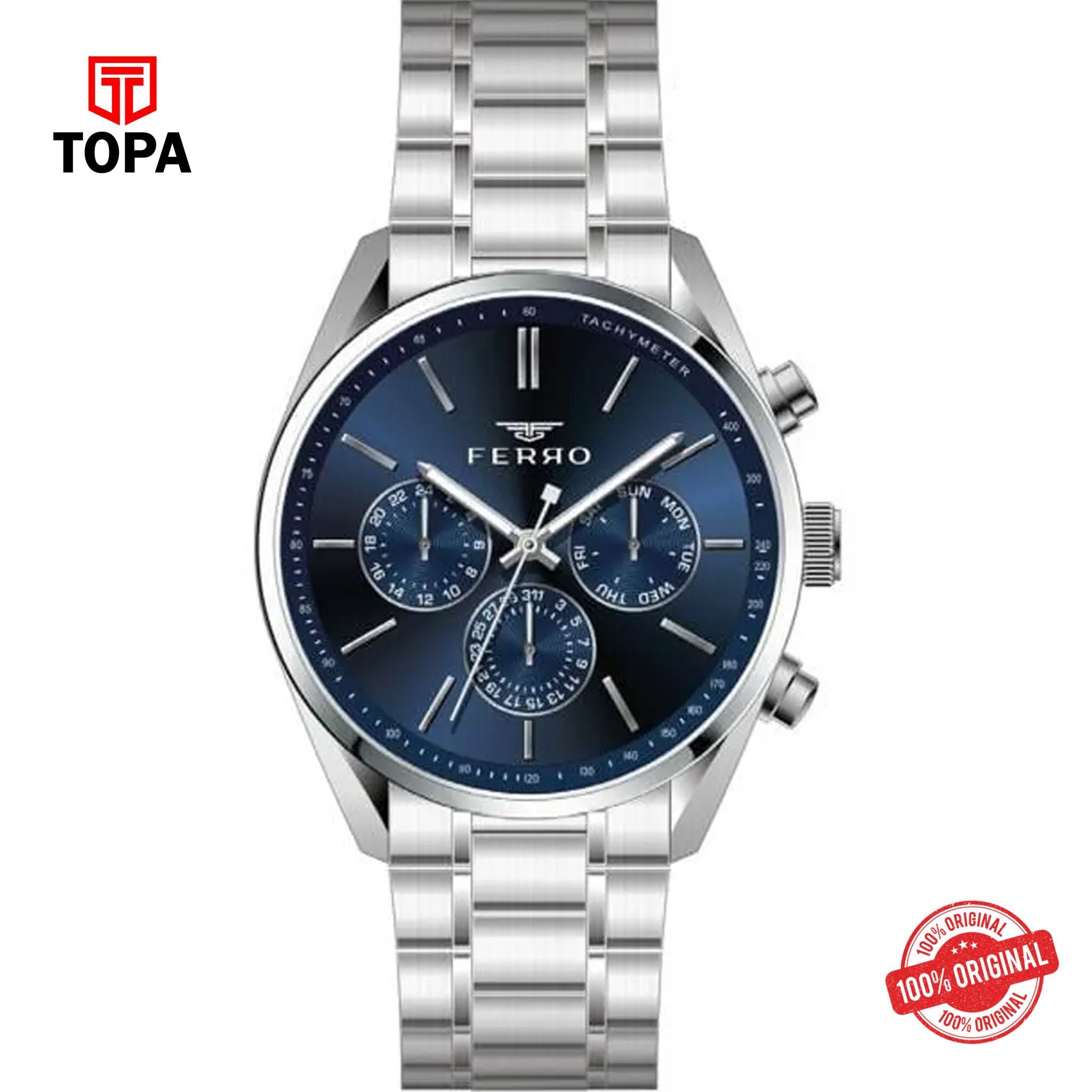 Topa Ferro-FM11463A-A3-Metal-Band-Men-Watch - Product Image 1