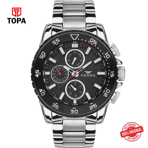 Topa Ferro-FM1542A-J-Metal-Band-Men-Watch - Product Image 1