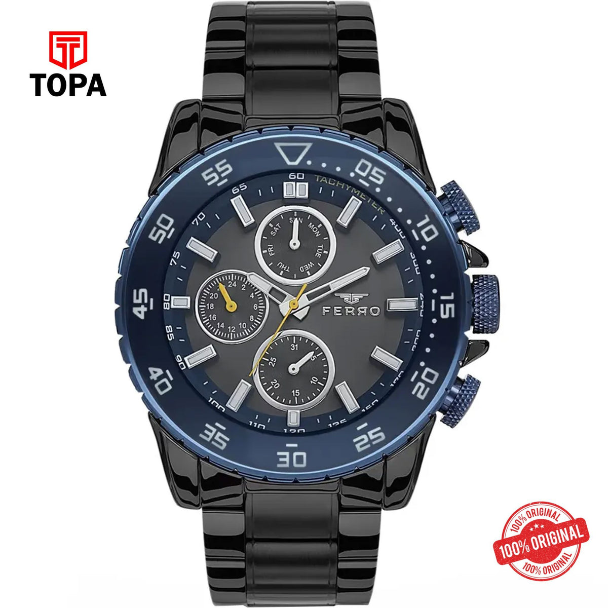 Topa Ferro-FM1542A-Z-Metal-Band-Men-Watch - Product Image 1