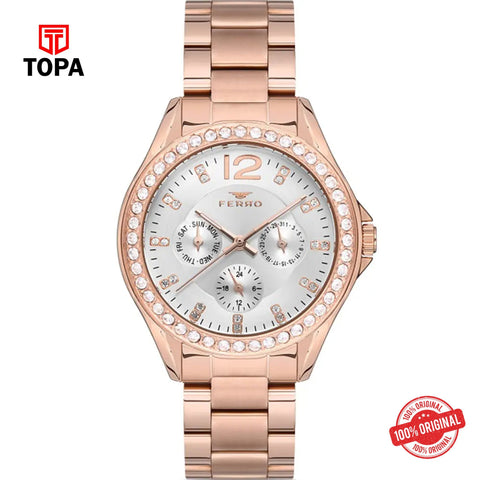 Topa Ferro-FM21140A-C-Metal-Band-Women-Watch - Product Image 1