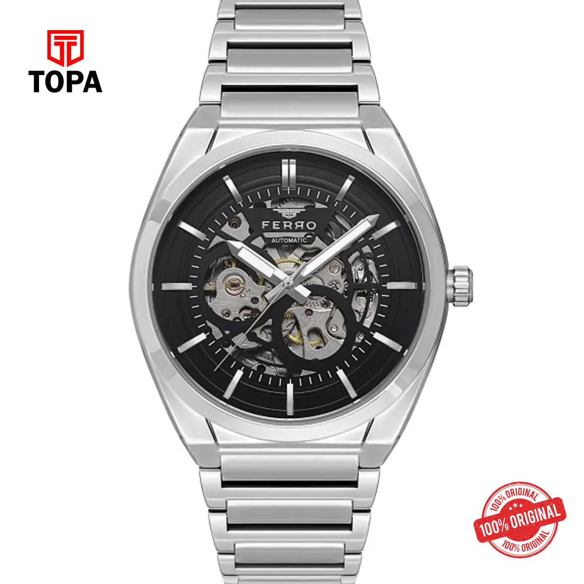 Topa Ferro-FM31394A-A2-Metal-Band-Men-Watch - Product Image 1