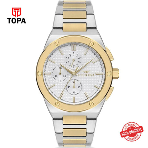 Topa Ferro-FM40102A-D-Metal-Band-Men-Watch - Product Image 1