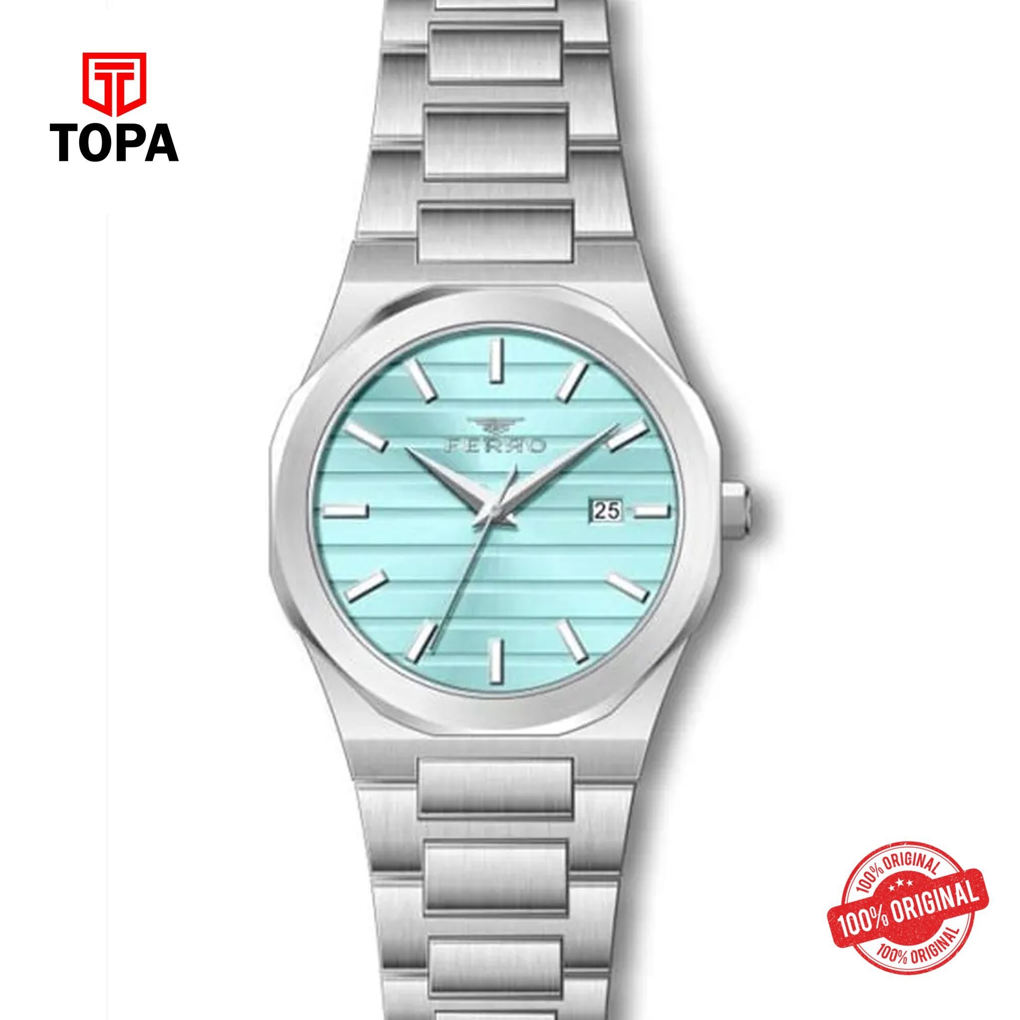 Topa Ferro-FM40105A-A3-Metal-Band-Men-Watch - Product Image 1