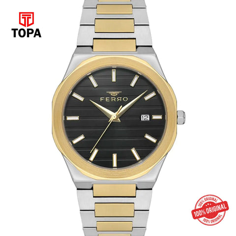 Topa Ferro-FM40105A-D2-Metal-Band-Men-Watch - Product Image 1