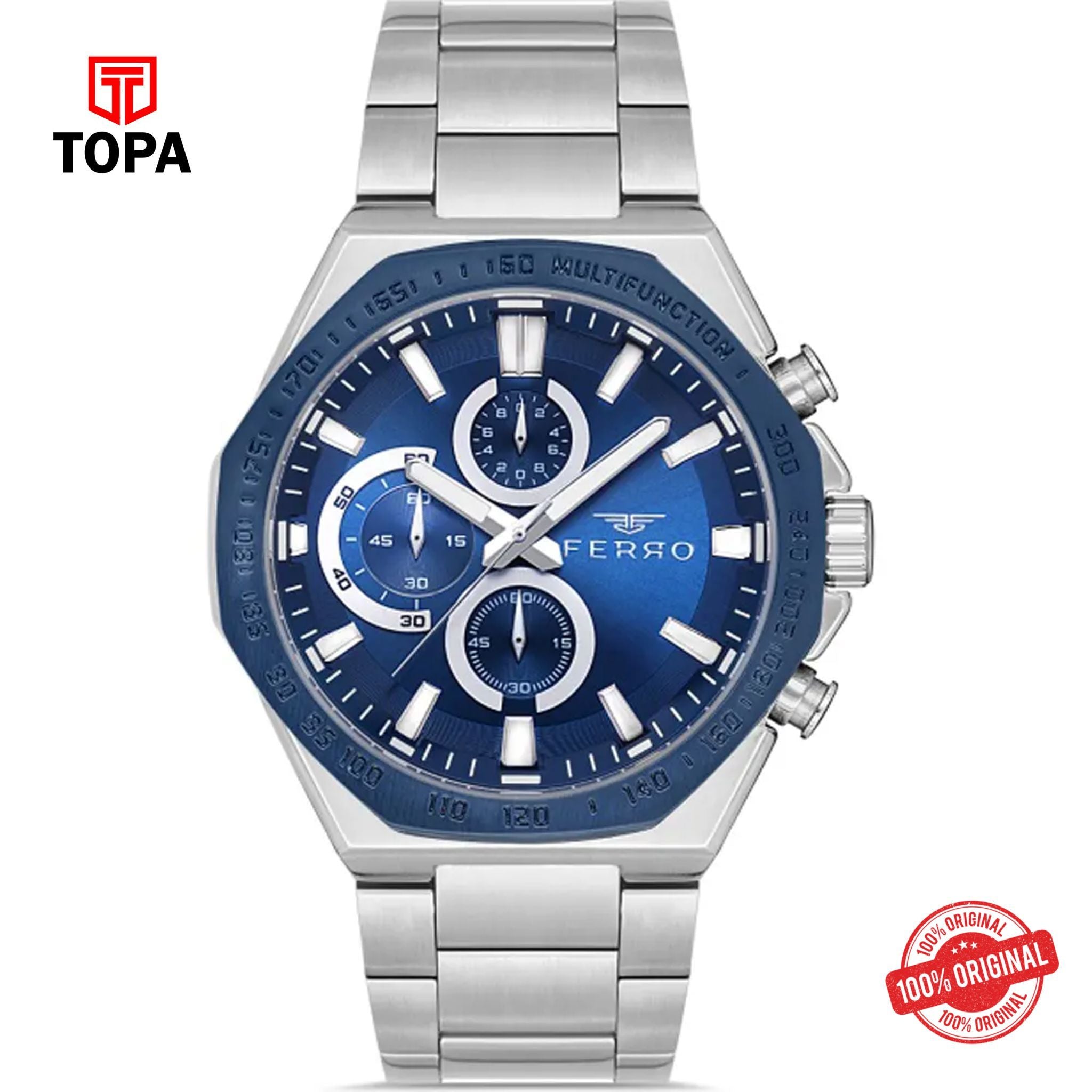 Topa Ferro-FM40110A-L-Metal-Band-Men-Watch - Product Image 1