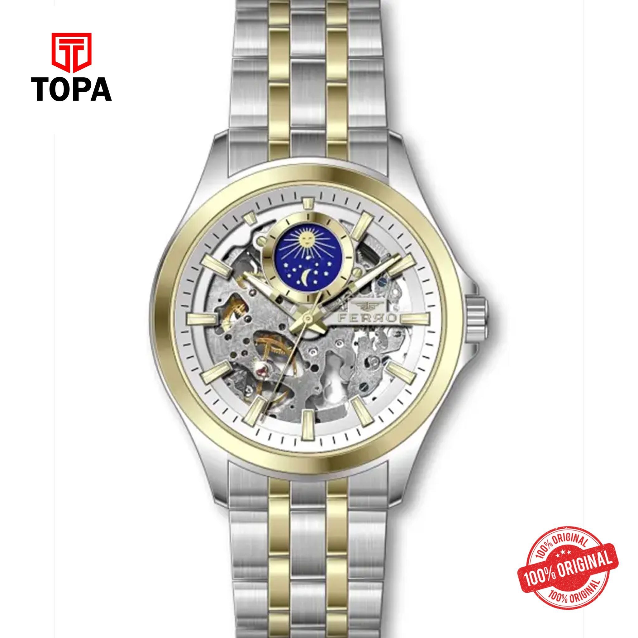 Topa Ferro-FM40111A-D-Metal-Band-Women-Watch - Product Image 1
