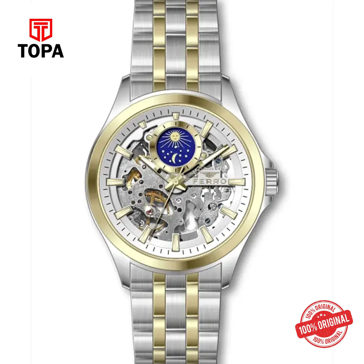 Topa Ferro-FM40111A-D-Metal-Band-Women-Watch - Product Image 1