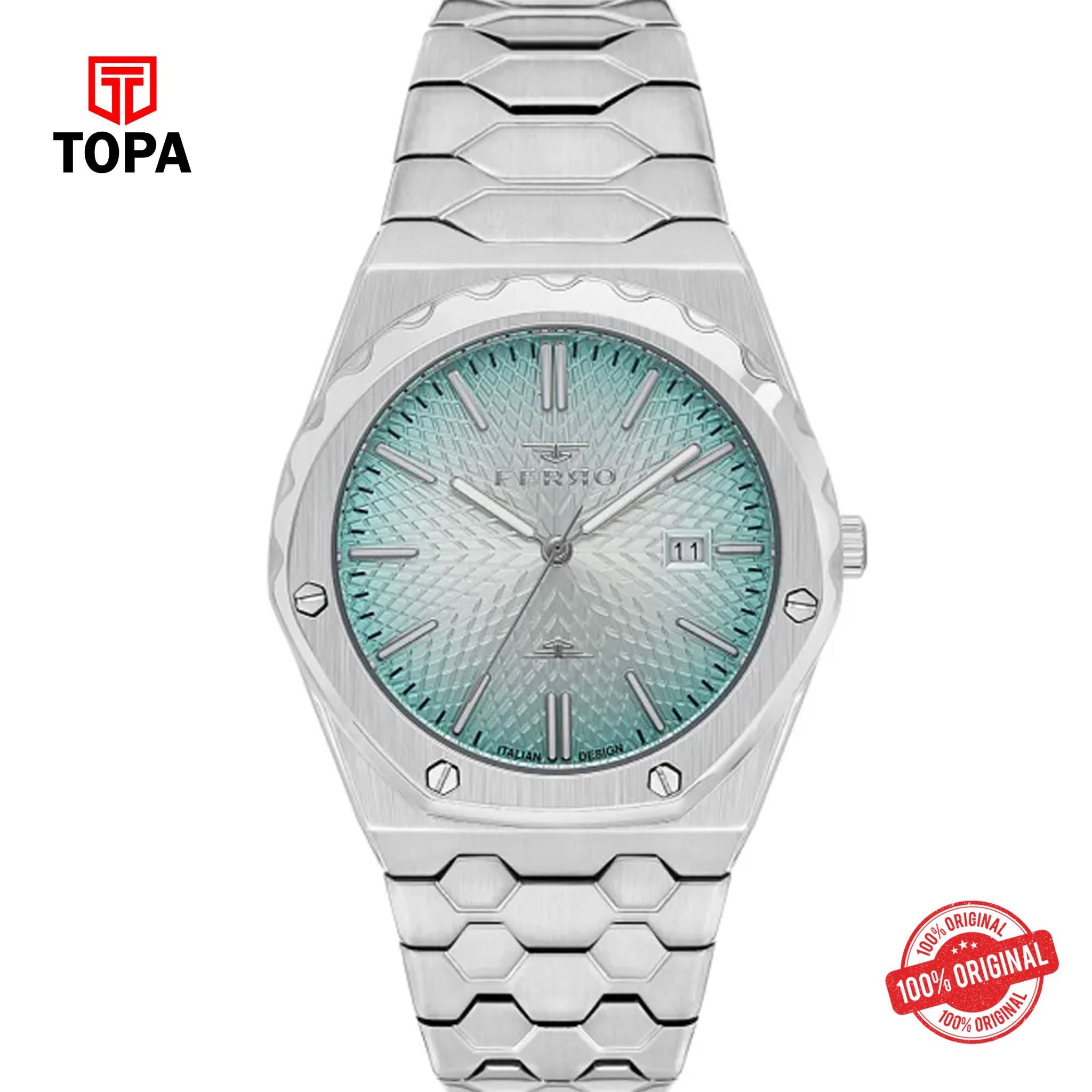 Topa Ferro-FM40133A-A4-Metal-Band-Men-Watch - Product Image 1
