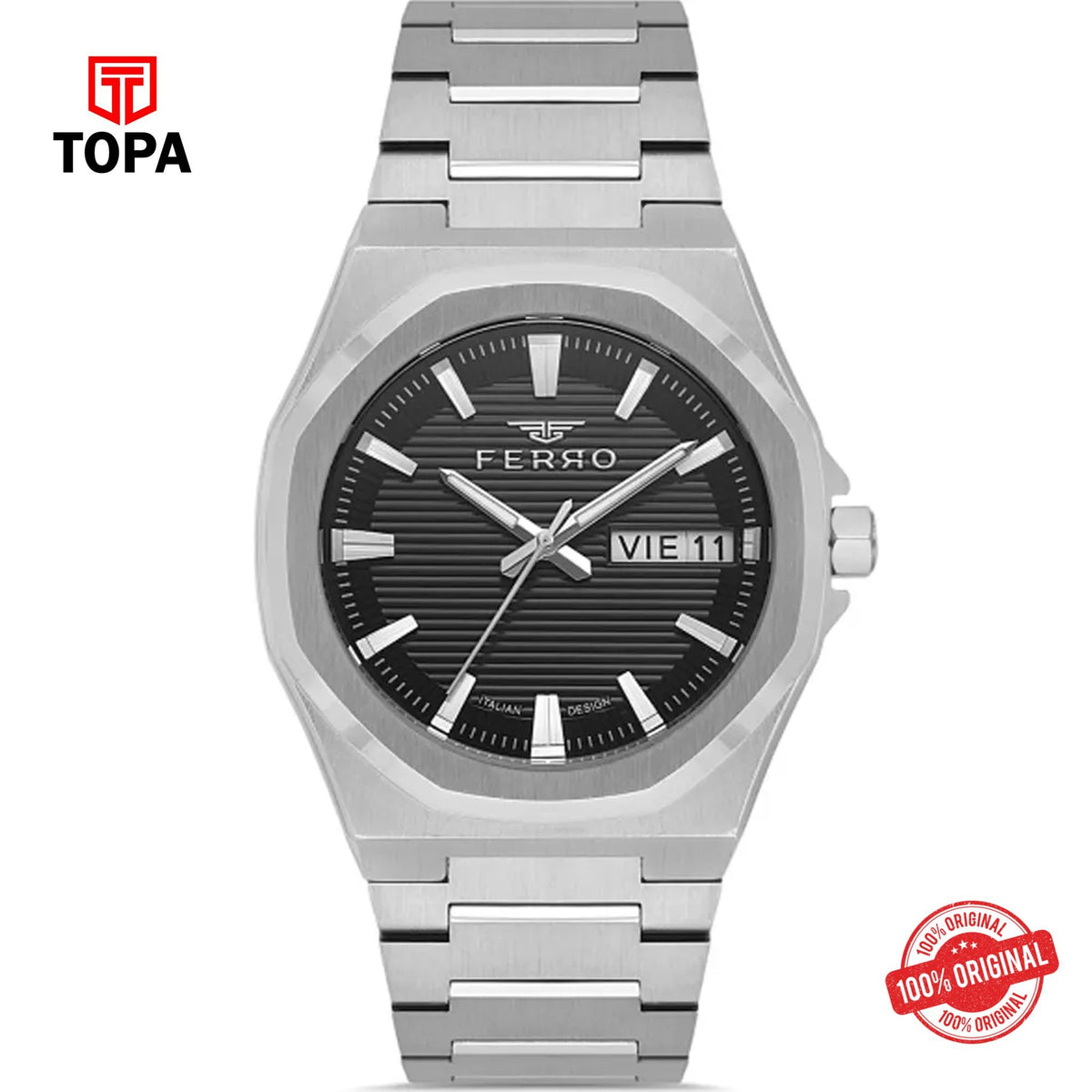 Topa Ferro-FM40136A-A2-Metal-Band-Men-Watch - Product Image 1