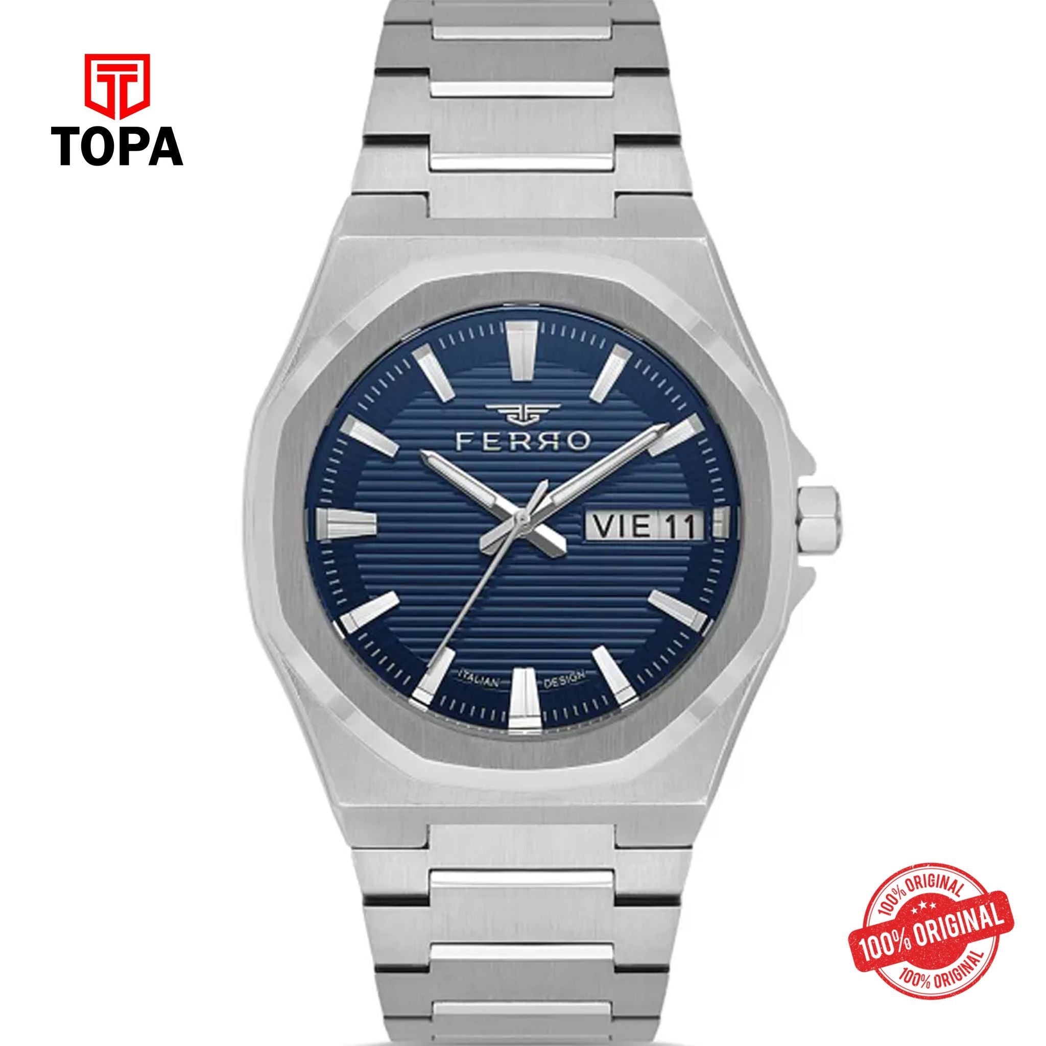 Topa Ferro-FM40136A-A3-Metal-Band-Men-Watch - Product Image 1