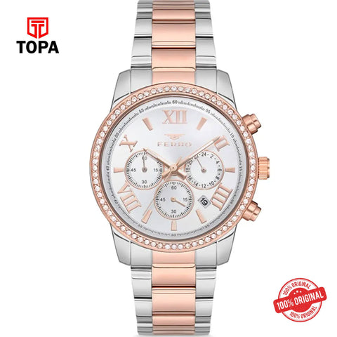 Topa Ferro-FM41107A-E-Metal-Band-Women-Watch - Product Image 1