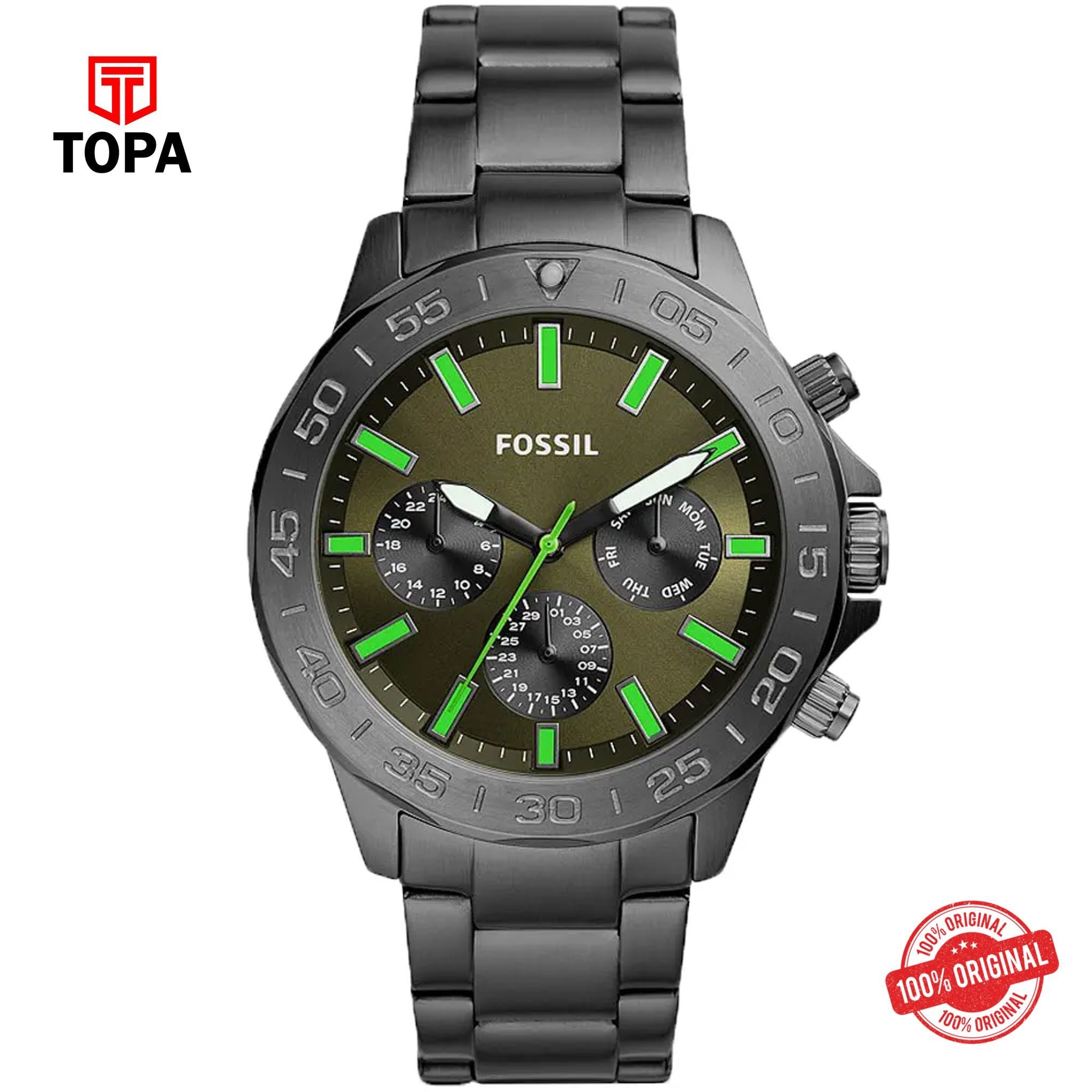 Topa Fossil-BQ-2504-Bannon-Metal-Band-Mens-Watch - Product Image 1