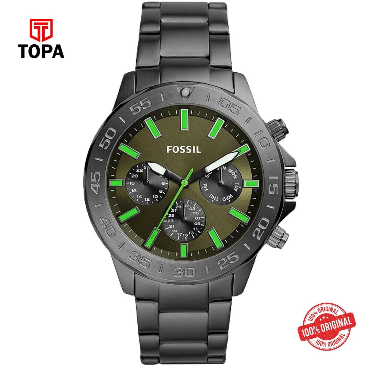 Topa Fossil-BQ-2504-Bannon-Metal-Band-Mens-Watch - Product Image 1