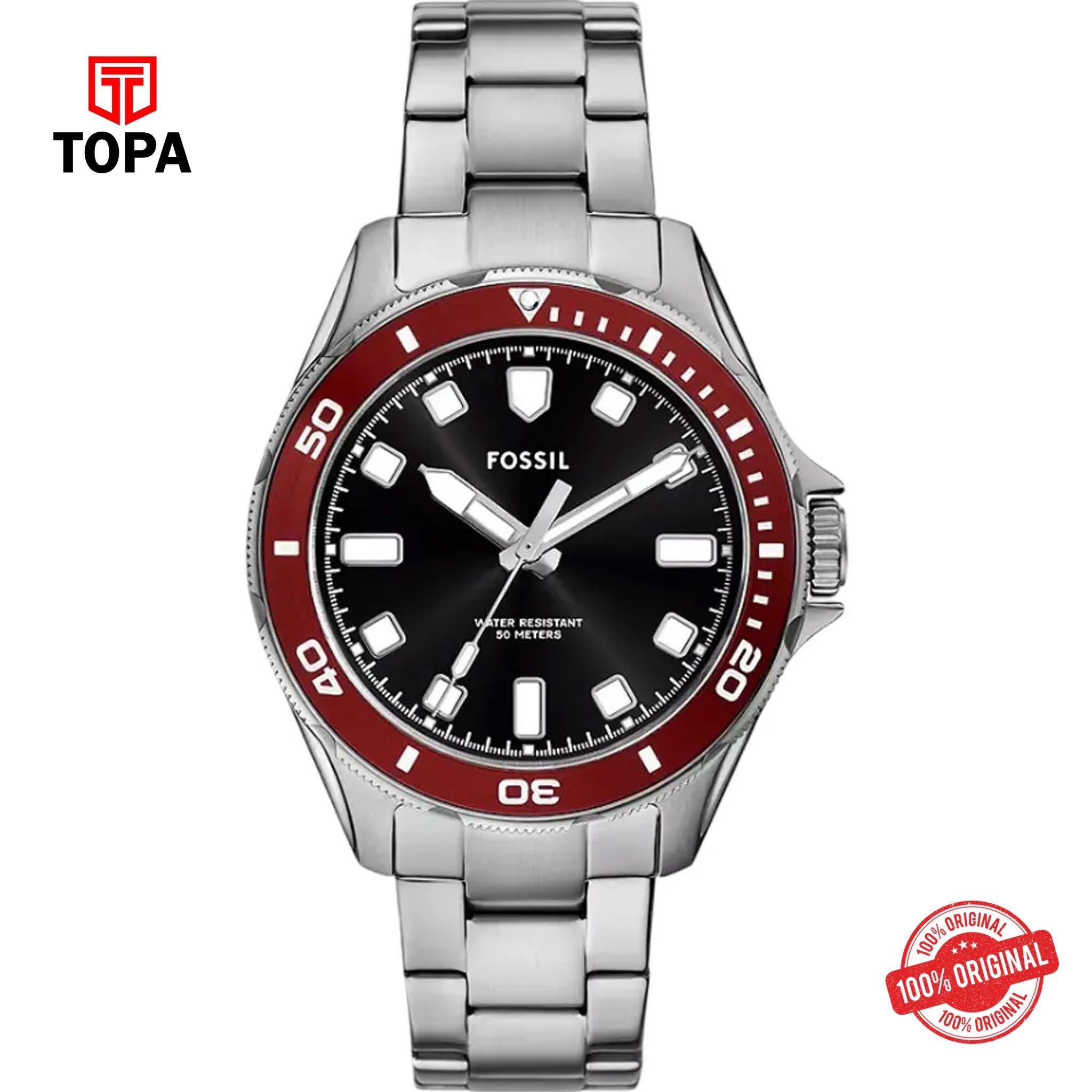 Topa Fossil-BQ-2896-Dalton-Metal-Band-Men-Watch - Product Image 1