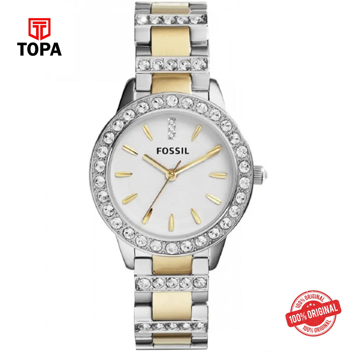 Topa Fossil-ES-2409-Metal-Band-Women-Watch - Product Image 1
