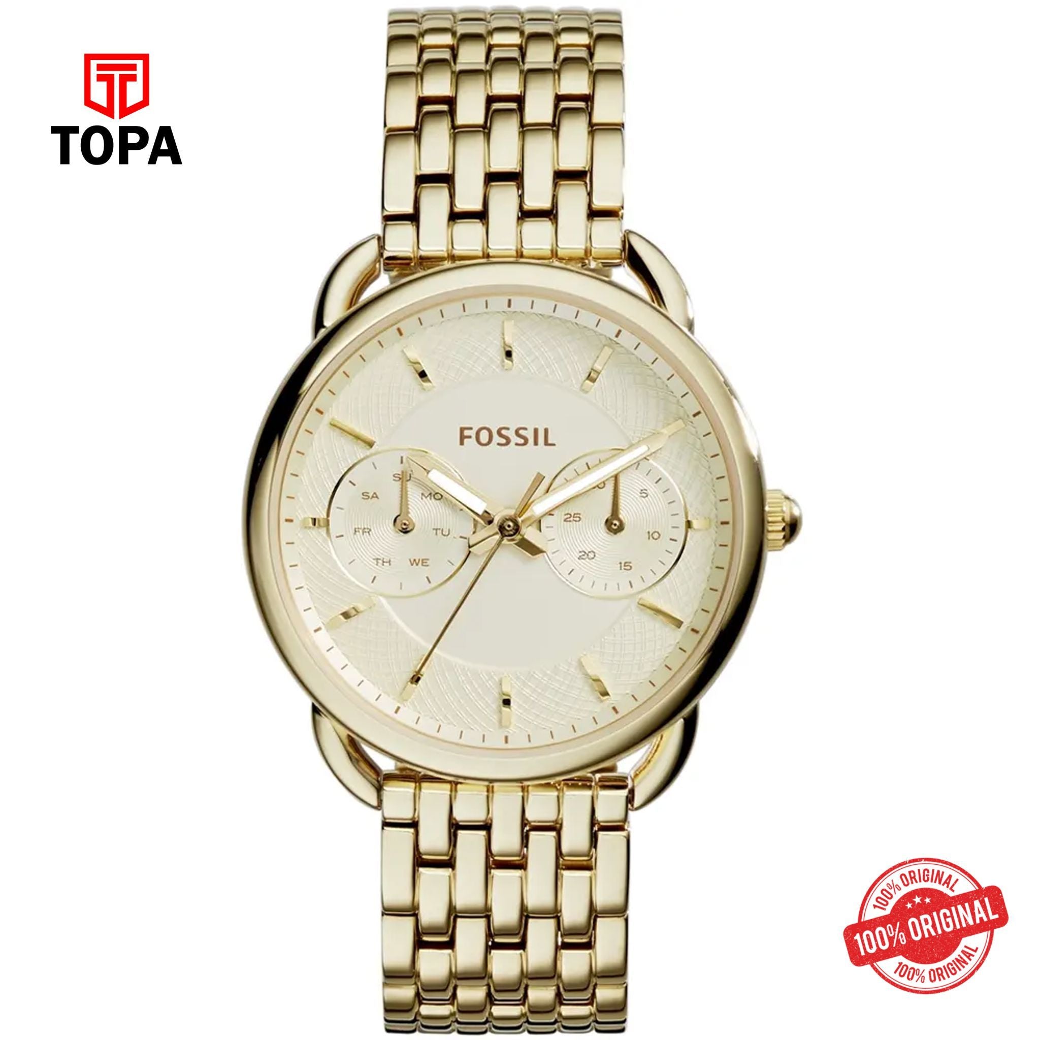 Topa Fossil-ES-3714-Tailor-Metal-Band-Women-Watch - Product Image 1