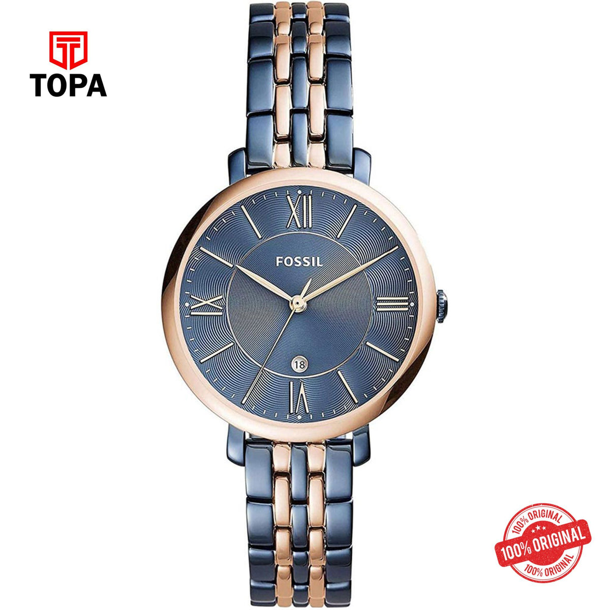 Topa Fossil-ES-4321-Metal-Band-Women-Watch - Product Image 1