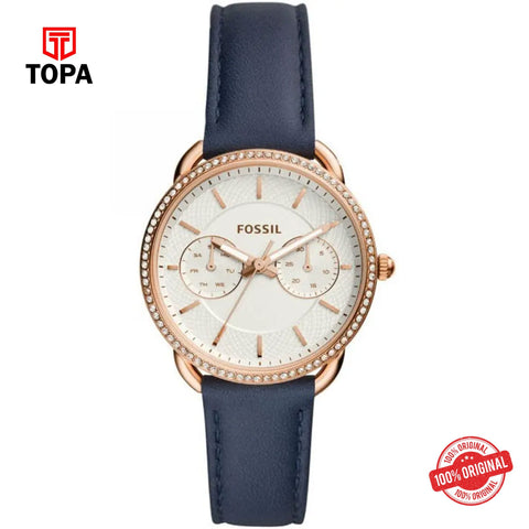 Topa Fossil-ES-4394-Tailor-Leather-Band-Women-Watch - Product Image 1