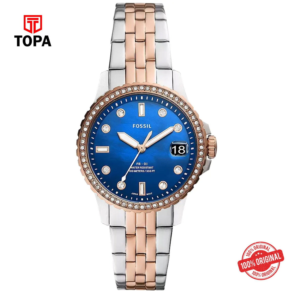 Topa Fossil-ES-4996-Metal-Band-Women-Watch - Product Image 1