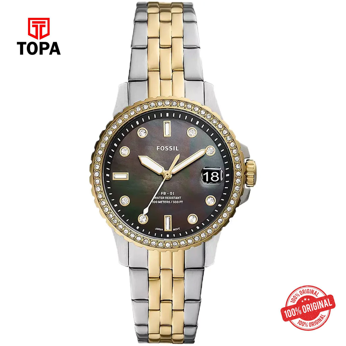 Topa Fossil-ES-4997-Metal-Band-Women-Watch - Product Image 1