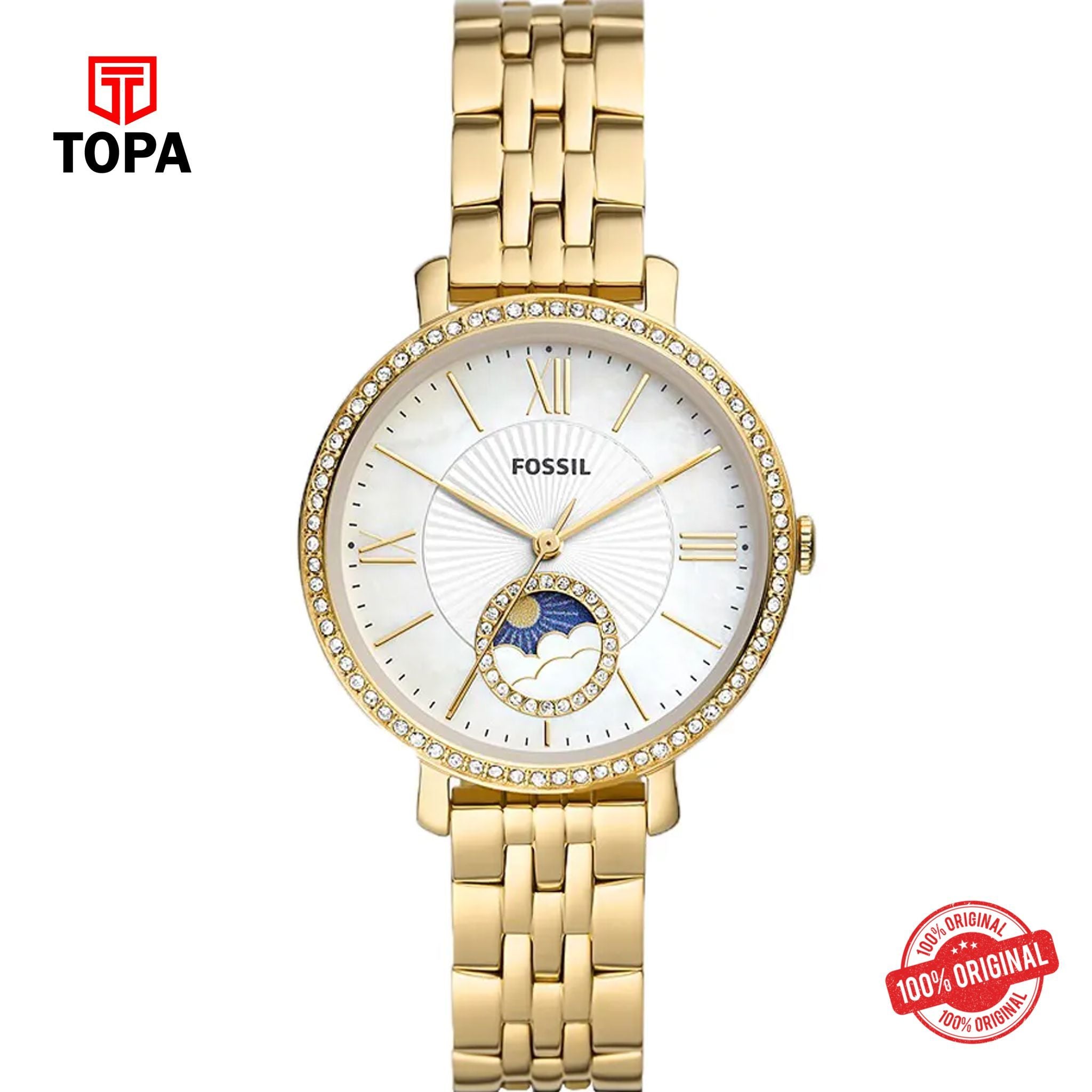 Topa Fossil-ES-5167-Jacqueline-Metal-Band-Women-Watch - Product Image 1