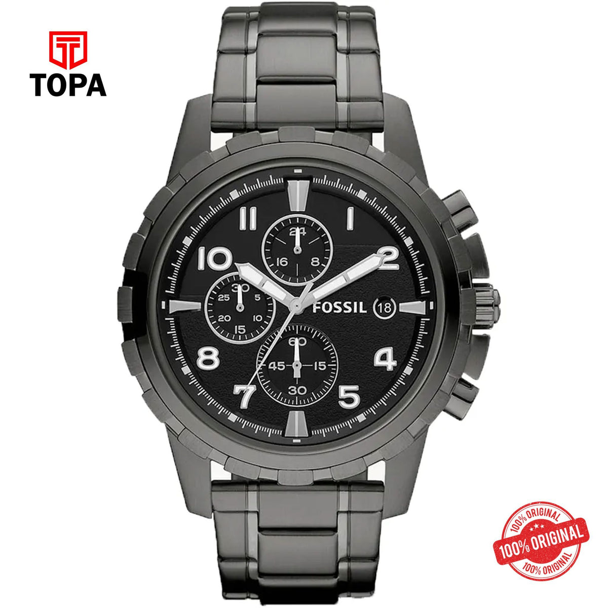 Topa Fossil-FS-4721-Dean-Metal-Band-Mens-Watch - Product Image 1