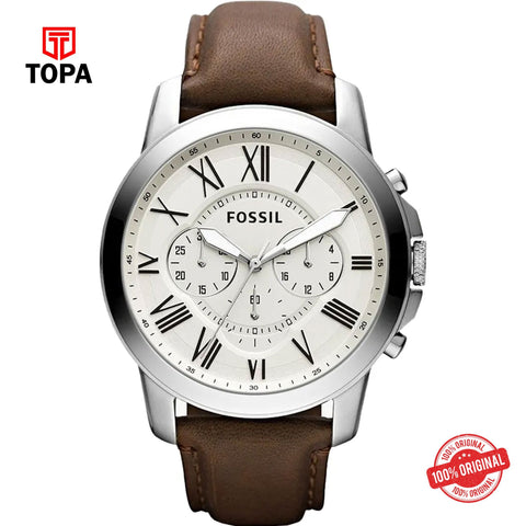 Topa Fossil-FS-4735-Leather-Band-Men-Watch - Product Image 1