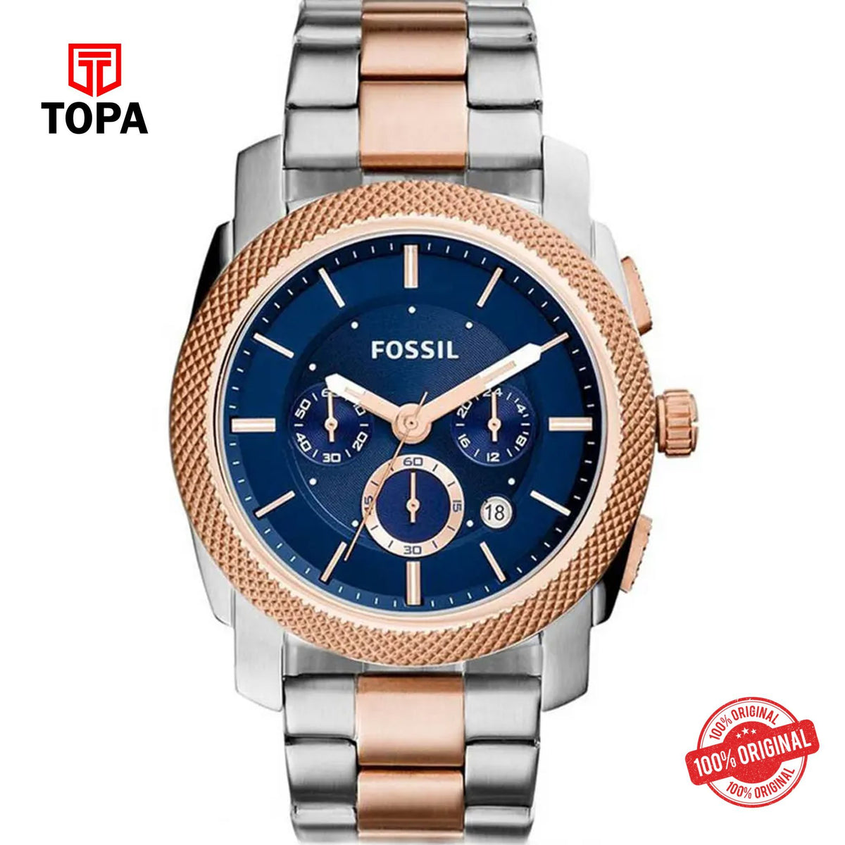 Topa Fossil-FS-5037-Metal-Band-Men-Watch - Product Image 1