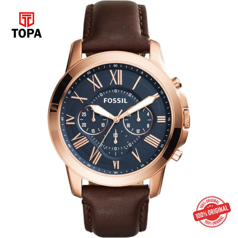 Topa Fossil-FS-5068-Leather-Band-Men-Watch - Product Image 1