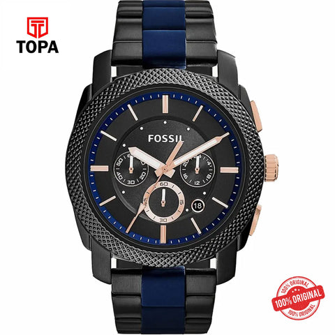 Topa Fossil-FS-5164-Machine-Metal-Band-Men-Watch - Product Image 1