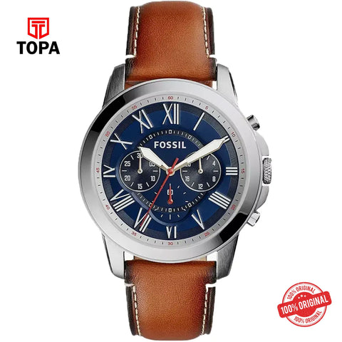 Topa Fossil-FS-5210-Grant-Leather-Band-Men-Watch - Product Image 1