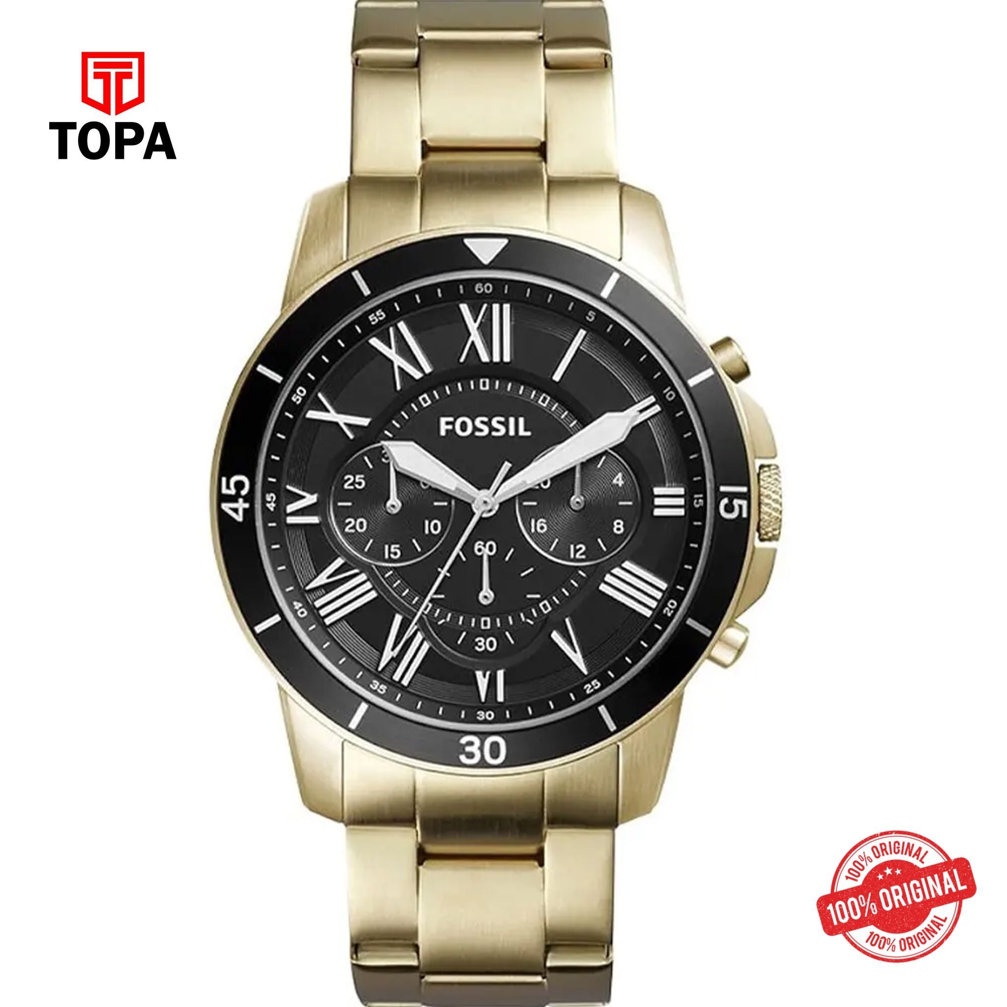 Topa Fossil-FS-5267-Metal-Band-Men-Watch - Product Image 1