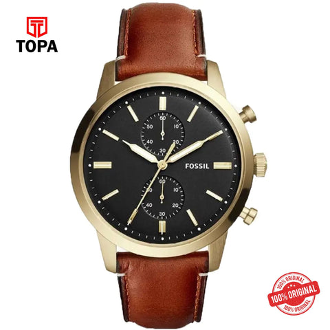Topa Fossil-FS-5338-Leather-Band-Men-Watch - Product Image 1