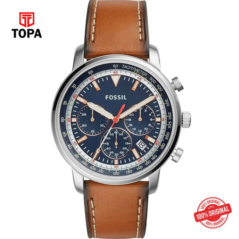 Topa Fossil-FS-5414-Goodwin-Leather-Band-Men-Watch - Product Image 1