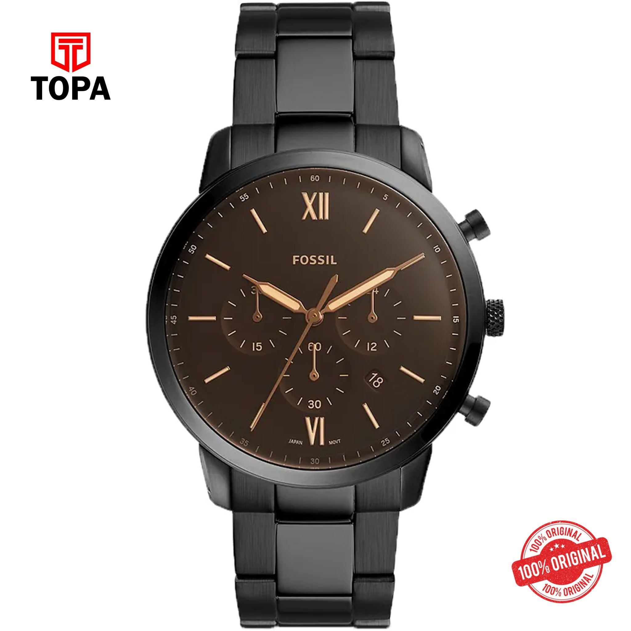 Topa Fossil-FS-5525-Neutra-Metal-Band-Men-Watch - Product Image 1