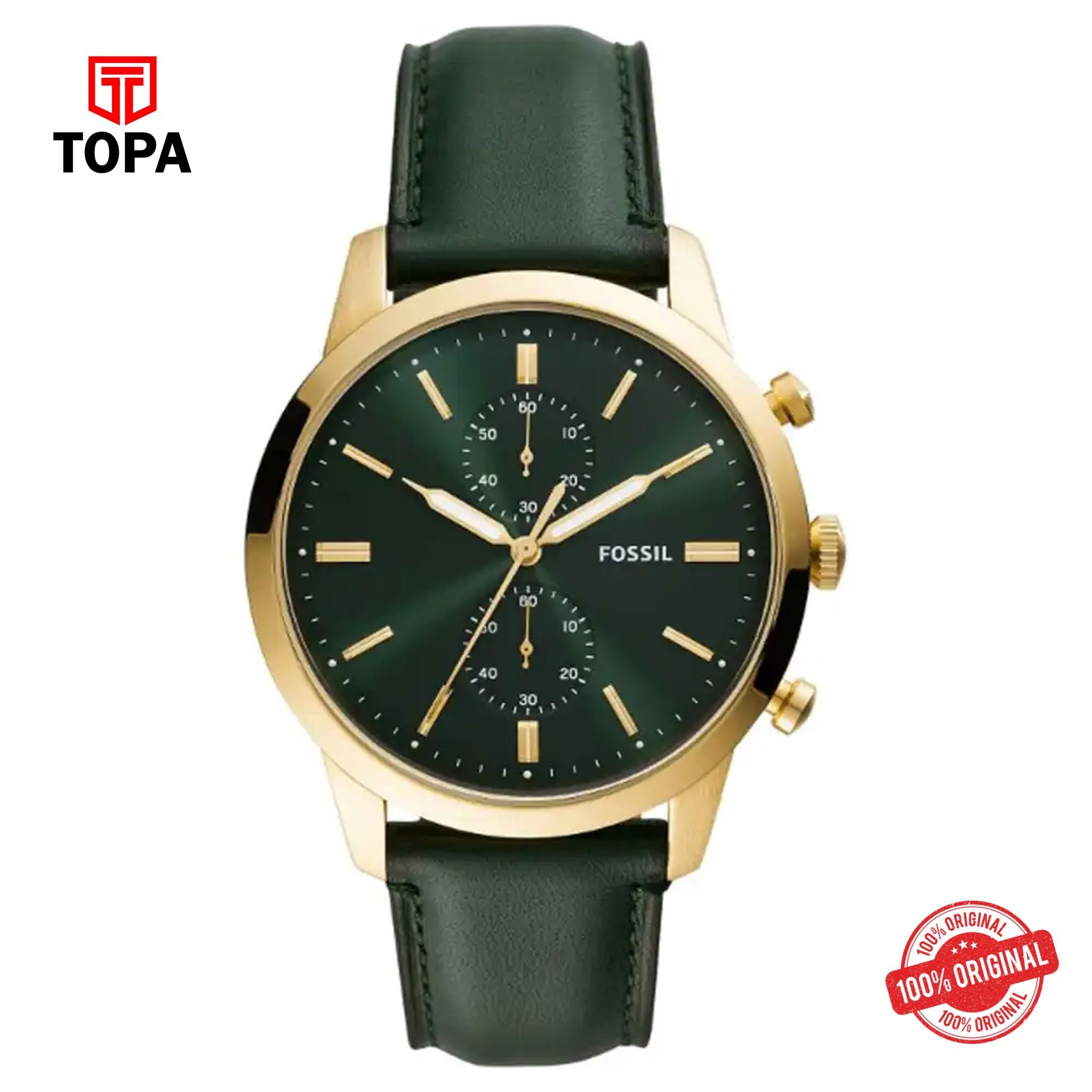 Topa Fossil-FS-5599-Townsman-Leather-Band-Men-Watch - Product Image 1