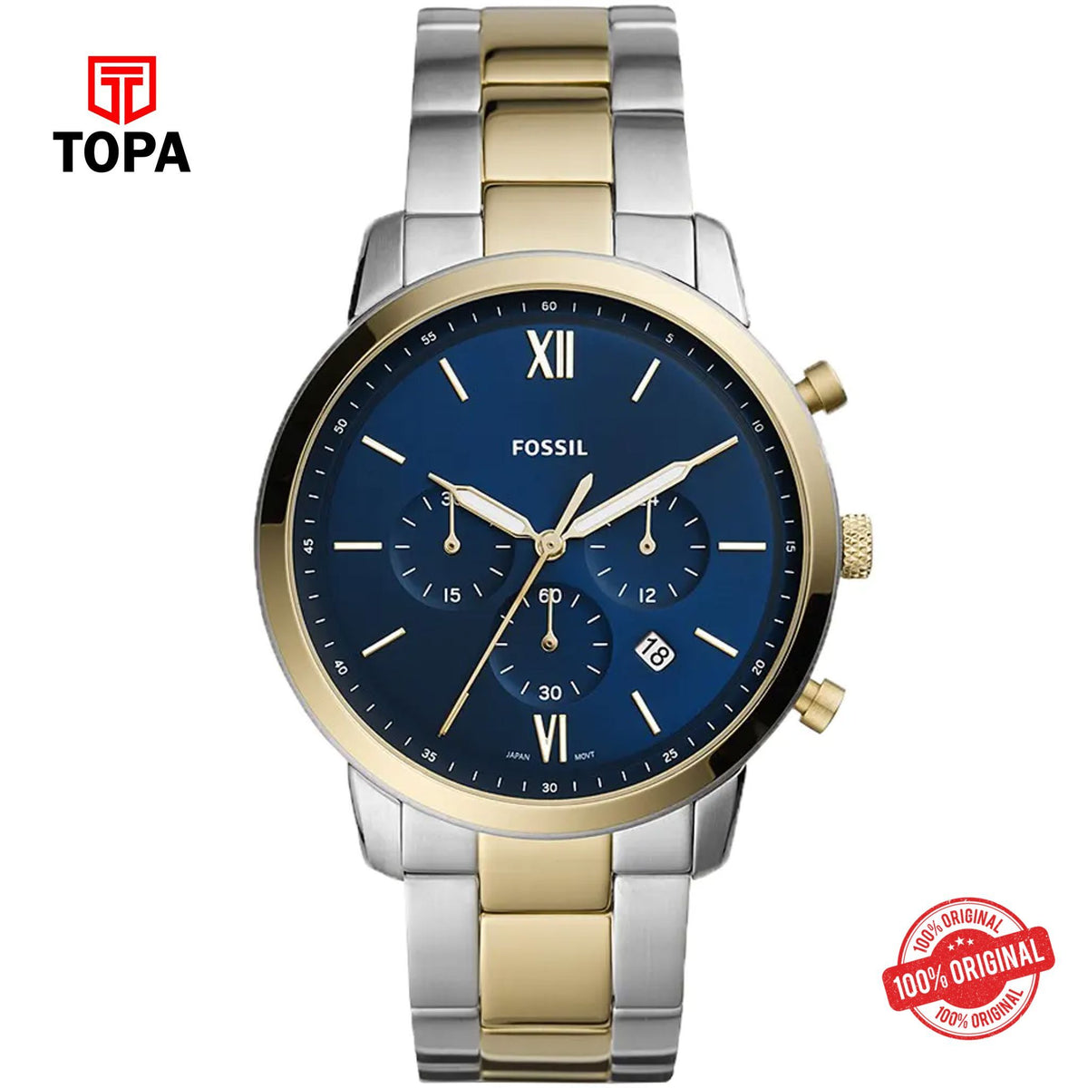 Topa Fossil-FS-5706-Neutra-Metal-Band-Men-Watch - Product Image 1