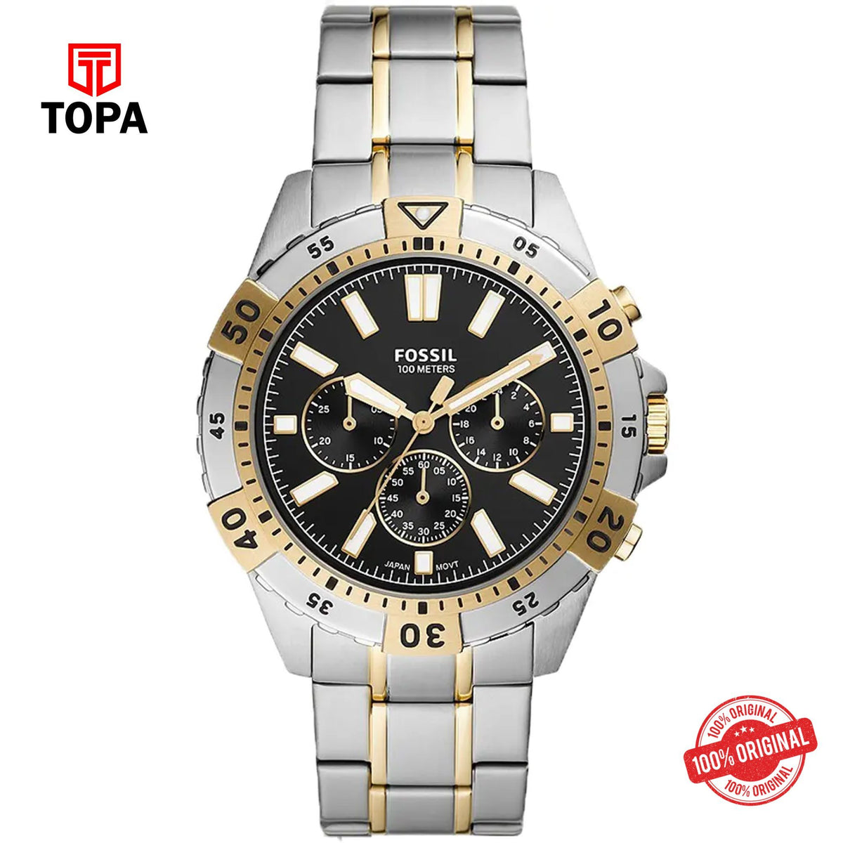 Topa Fossil-FS-5771-Metal-Band-Men-Watch - Product Image 1