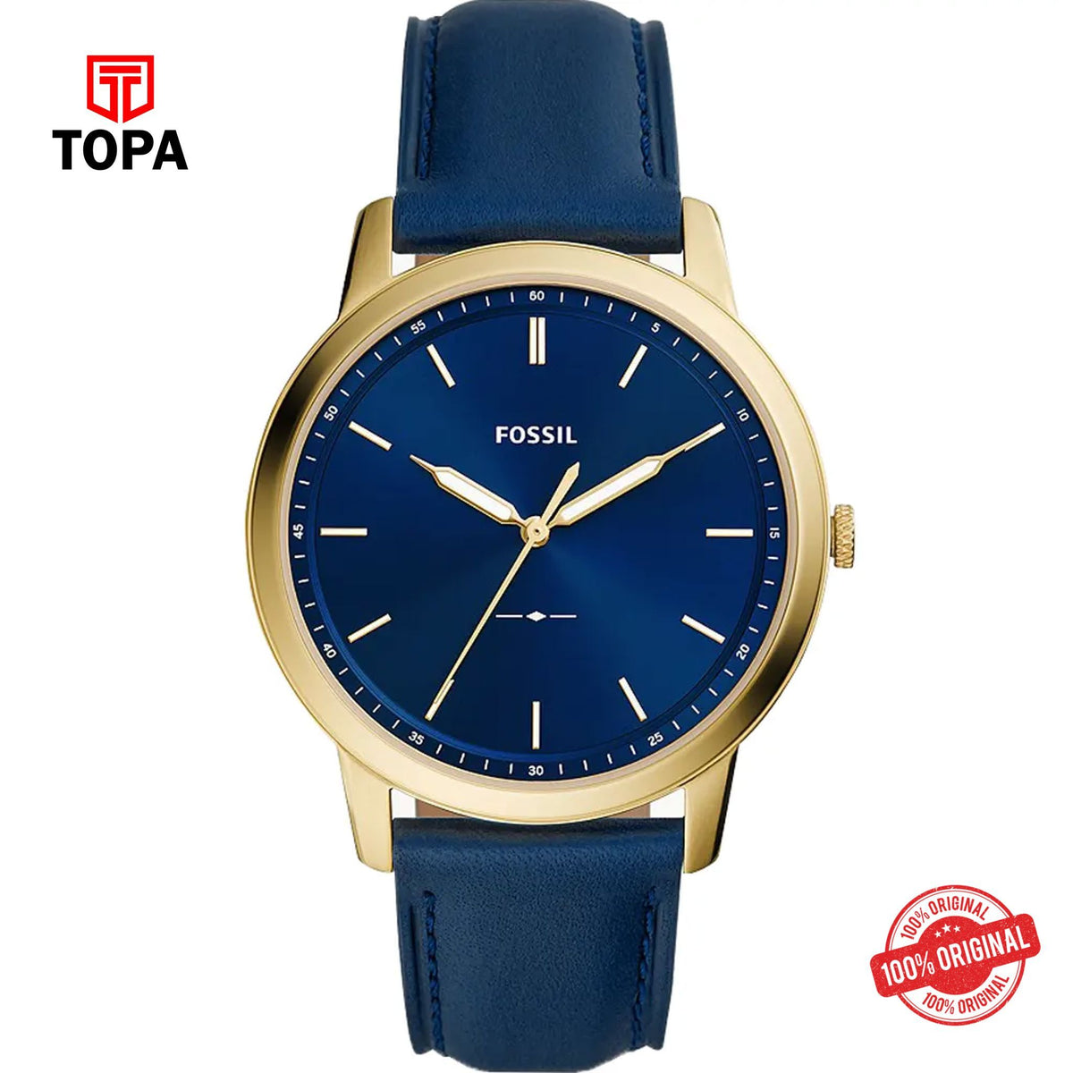 Topa Fossil-FS-5789-Minimalist-Leather-Band-Men-Watch - Product Image 1