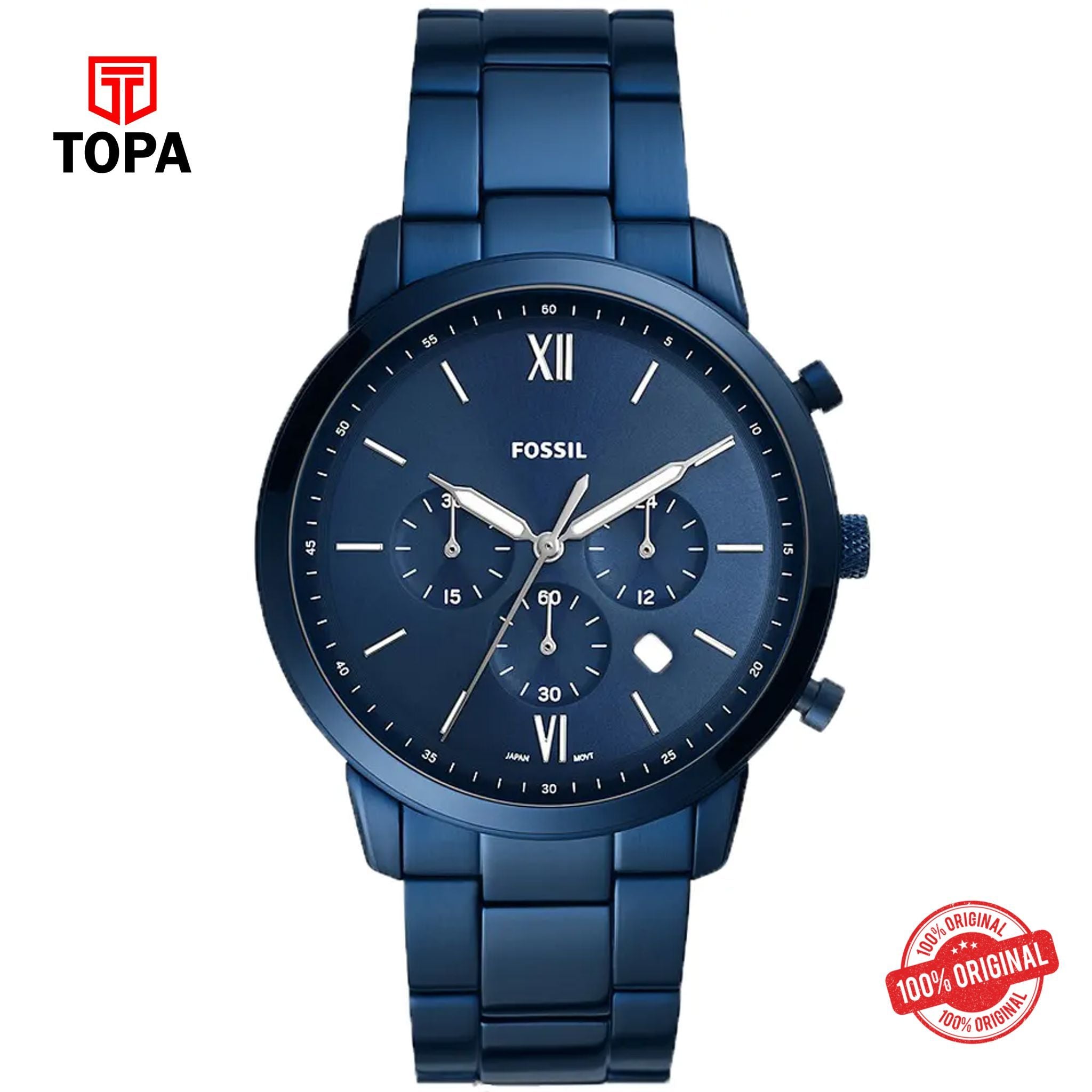 Topa Fossil-FS-5826-Neutra-Metal-Band-Men-Watch - Product Image 1