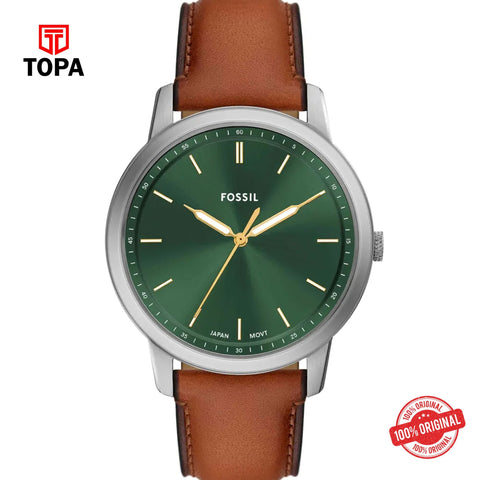 Topa Fossil-FS-6094-Minimalist-Leather-Band-Men-Watch - Product Image 1